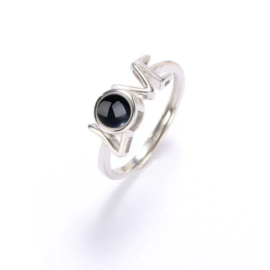 Projection Ring, 925 Sterling Silver Ring
