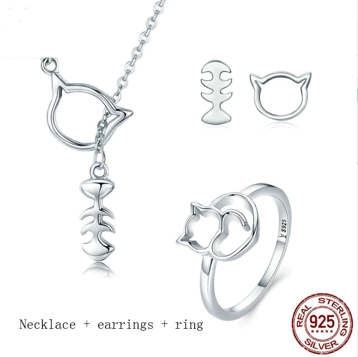 Animal Ring, Cat Ring, Sterling Silver Ring