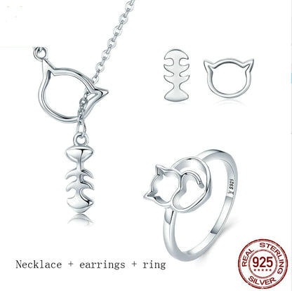 Animal Ring, Cat Ring, Sterling Silver Ring